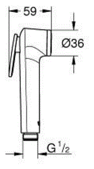 Однорычажный смеситель для биде Grohe BauLoop 124895 (фото modal 3)