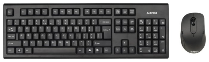 Клавиатура и мышь A4Tech 7100N Black USB (фото modal 1)