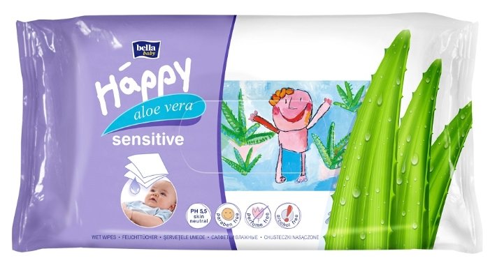 Влажные салфетки Bella Baby happy Sensitive (фото modal 1)