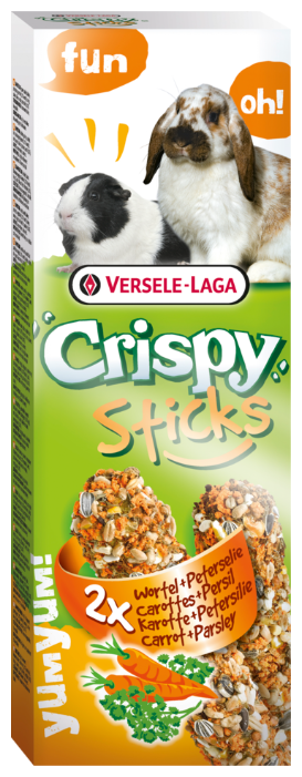 Лакомство для кроликов, грызунов Versele-Laga Crispy Sticks с морковью и петрушкой (фото modal 1)