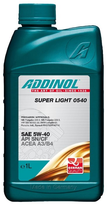 Моторное масло ADDINOL Super Light 0540 SAE 5W-40 1 л (фото modal 1)