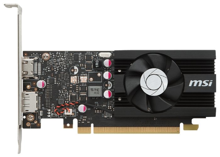 Видеокарта MSI GeForce GT 1030 1265MHz PCI-E 3.0 2048MB 6008MHz 64 bit HDMI HDCP LP OC (фото modal 1)