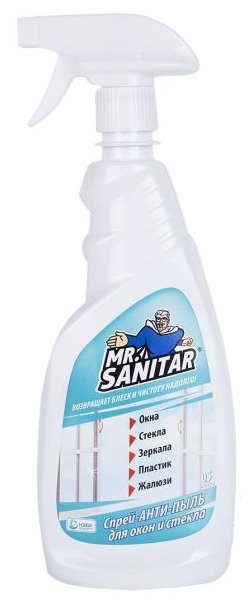 Спрей Mr. Sanitar для окон и стекла Анти-Пыль (фото modal 1)