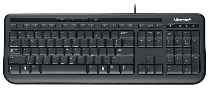 Клавиатура Microsoft Wired Keyboard 600 Black USB (фото modal 1)