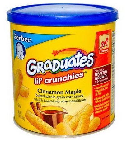 Снэк Gerber Graduates Lil' Crunchies Cinamon Maple от 8 месяцев (фото modal 1)