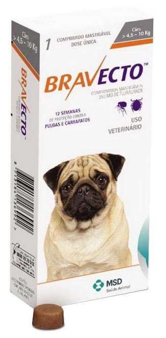 Бравекто (MSD Animal Health) Для собак массой 4,5–10 кг (фото modal 1)
