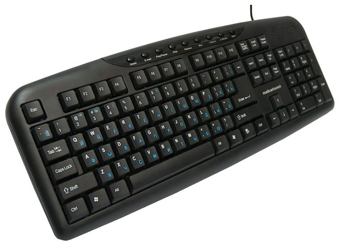 Клавиатура NAKATOMI KN-11U Black USB (фото modal 1)