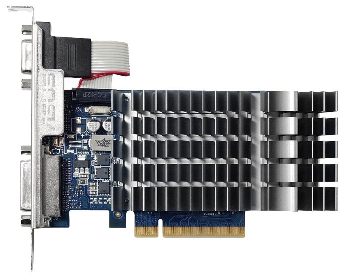 Видеокарта ASUS GeForce GT 710 954Mhz PCI-E 2.0 1024Mb 1800Mhz 64 bit DVI HDMI HDCP (фото modal 1)