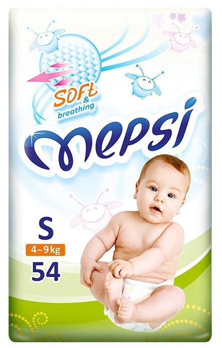 Mepsi подгузники Soft&breathing S (4-9 кг) 54 шт. (фото modal 1)