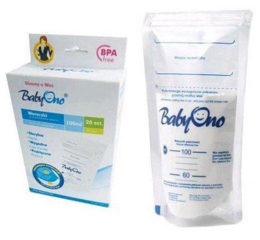 BabyOno Пакеты для хранения грудного молока 100 мл (фото modal 2)