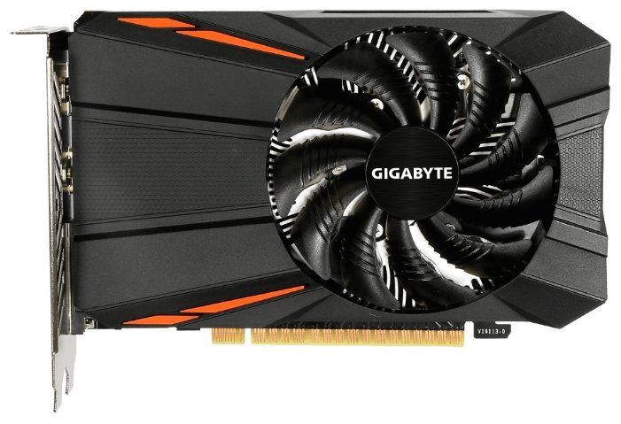 Видеокарта GIGABYTE GeForce GTX 1050 1354MHz PCI-E 3.0 2048MB 7008MHz 128 bit DVI HDMI HDCP (фото modal 1)