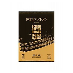 Скетчбук для зарисовок Fabriano Schizzi 59.4 х 42 см (A2), 90 г/м², 60 л. (фото modal nav 1)