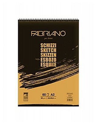 Скетчбук для зарисовок Fabriano Schizzi 59.4 х 42 см (A2), 90 г/м², 60 л. (фото modal 1)