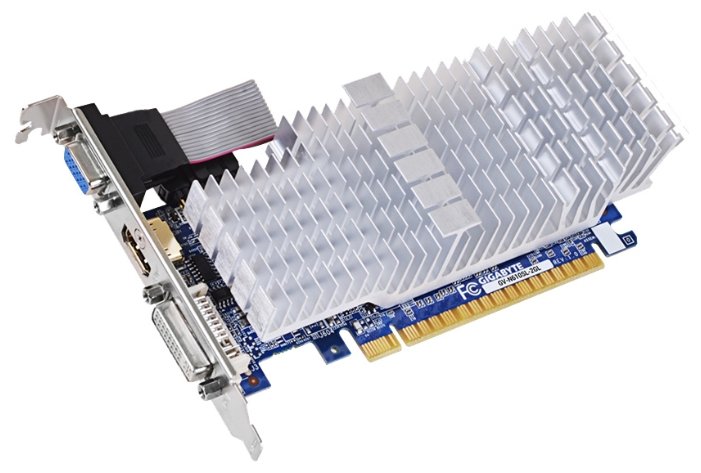 Видеокарта GIGABYTE GeForce GT 610 810Mhz PCI-E 2.0 2048Mb 1333Mhz 64 bit DVI HDMI HDCP Silent (фото modal 1)