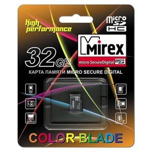 Карта памяти Mirex microSDHC Class 4 32GB (фото modal nav 1)