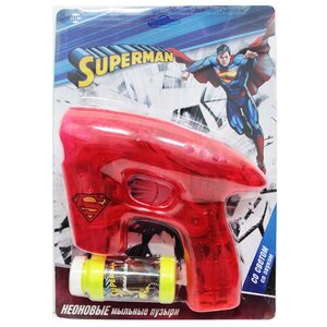 Пистолет с мыльными пузырями 1 TOY Superman, 45 мл Т59656 (фото modal nav 1)