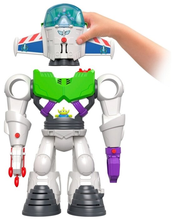Интерактивная игрушка робот-трансформер Imaginext История игрушек Базз Лайтер GBG65 (фото modal 17)