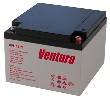 Аккумуляторная батарея Ventura GPL 12-26 26 А·ч (фото modal 1)