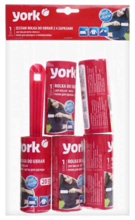York набор ролик для одежды и 4 запасных блока, 20 листов (фото modal 1)