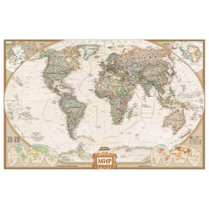 АСТ Карта мира под старину National Geographic (978-5-17-088044-7) (фото modal nav 1)