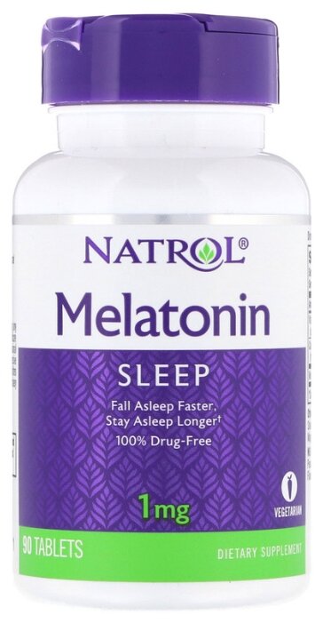 Мелатонин Natrol Melatonin 1 mg (90 таблеток) (фото modal 1)