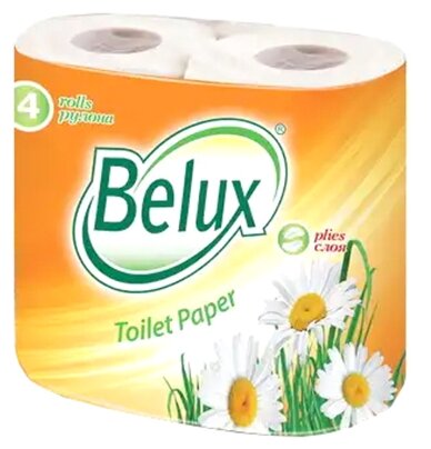Туалетная бумага Belux белая двухслойная (фото modal 1)