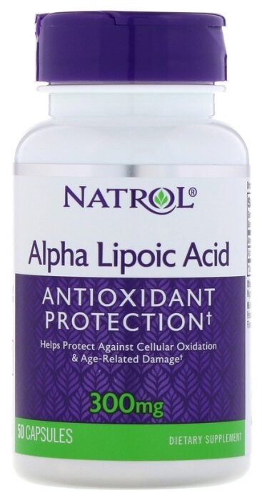 Антиоксидант Natrol Alpha Lipoic Acid 300 mg (50 капсул) (фото modal 1)