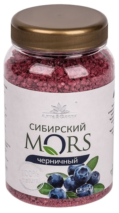 Смесь для напитка АлтайФлора Сибирский MORS черничный 250 г (фото modal 1)