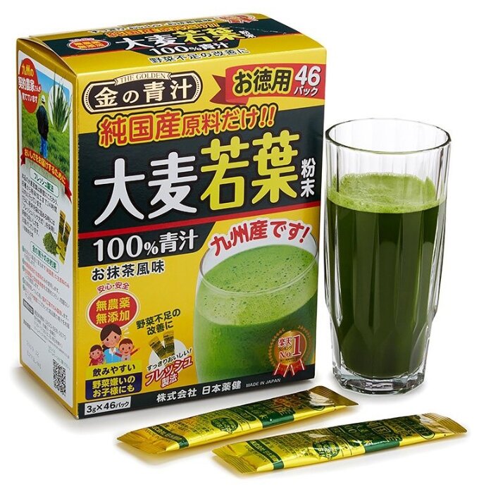Смесь для напитка Nihon-yakken Аодзиру 100% сок ячменя 3 г (фото modal 2)