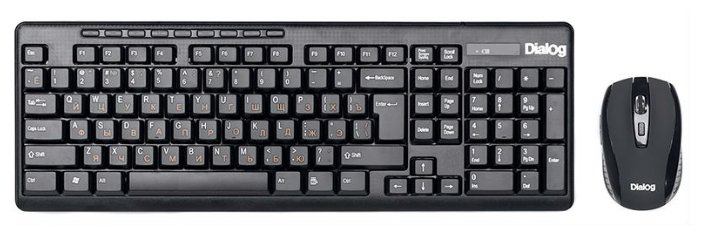 Клавиатура и мышь Dialog KMROP-4020U Black USB (фото modal 1)