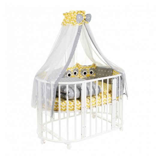 SWEET BABY комплект в овальную кроватку Civetta (10 предметов) (фото modal 3)