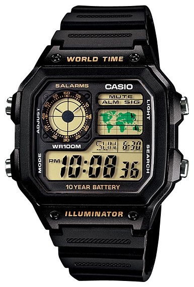 Наручные часы CASIO AE-1200WH-1B (фото modal 1)