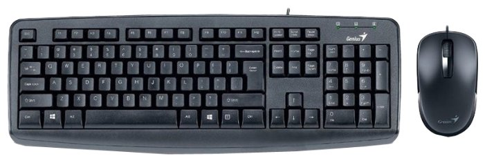 Клавиатура и мышь Genius KM-130 Black USB (фото modal 2)