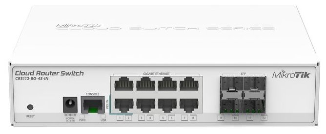 Коммутатор MikroTik Cloud Router Switch CRS112-8G-4S-IN (фото modal 1)