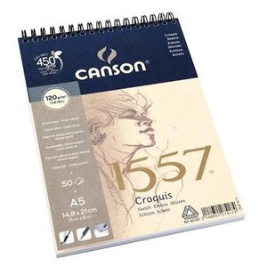 Альбом Canson 1557 21 х 14.8 см (A5), 120 г/м², 50 л. (фото modal nav 2)