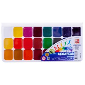 Луч Акварельные краски Классика 24 цвета, без кисти (19С 1294-08) (фото modal nav 1)