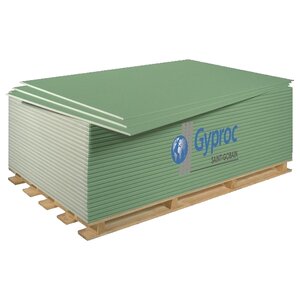 Гипсокартонный лист (ГКЛ) Gyproc ГСП-DFH3 огне-влагостойкий 2500х1200х12.5мм (фото modal nav 1)