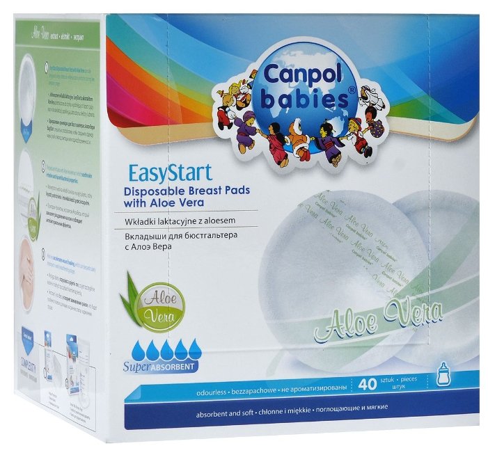 Canpol Babies Прокладки для бюстгальтера EasyStart с алоэ вера (фото modal 1)