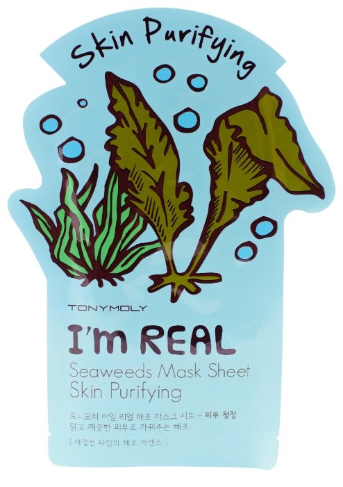 Tony Moly тканевая маска I’m Real Seaweeds очищающая (фото modal 1)