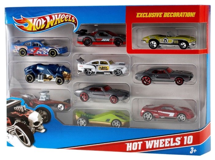 Набор машин Mattel Hot Wheels 10 штук в ассортименте (54886) 1:64 7 см (фото modal 4)