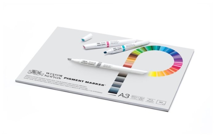 Альбом для маркеров Winsor & Newton Pigment Marker 42 х 29.7 см (A3), 75 г/м², 50 л. (фото modal 2)