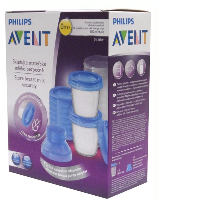 Philips AVENT Контейнеры для хранения грудного молока 180 мл (SCF618) (фото modal 2)