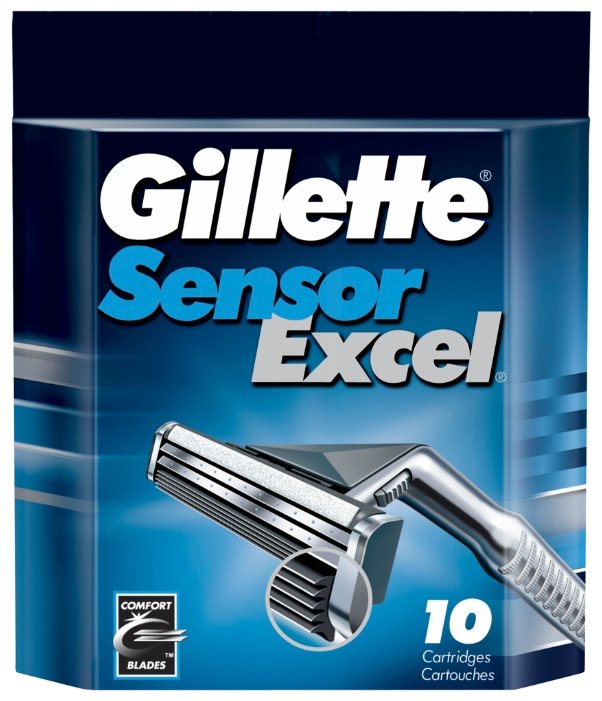 Сменные лезвия Gillette Sensor Excel (фото modal 1)