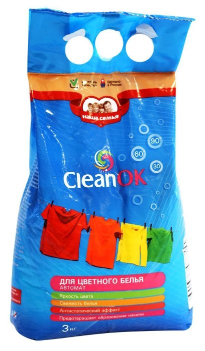 Стиральный порошок Clean OK Для цветного белья (автомат) (фото modal 2)