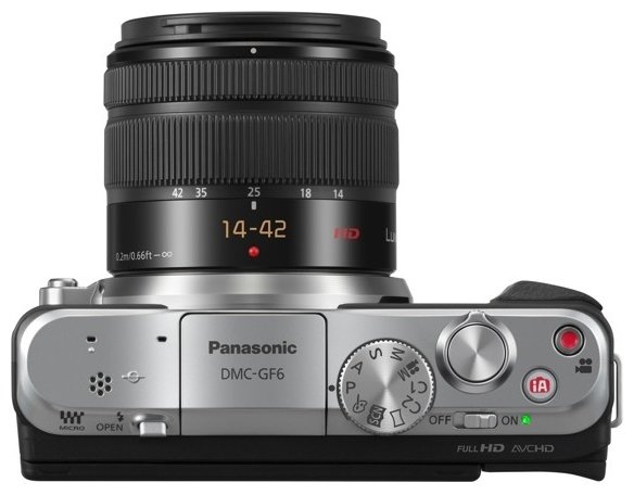 Фотоаппарат со сменной оптикой Panasonic Lumix DMC-GF6 Kit (фото modal 2)
