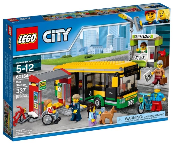 Конструктор LEGO City 60154 Автобусная остановка (фото modal 1)