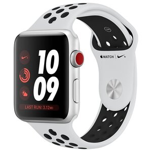 Часы Apple Watch Series 3 Cellular 42mm Aluminum Case with Nike Sport Band (фото modal nav 1)