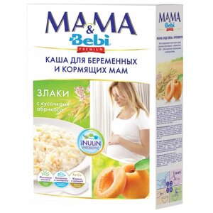Каша для беременных и кормящих мам Bebi Злаки с кусочками абрикоса 200 г (фото modal nav 1)