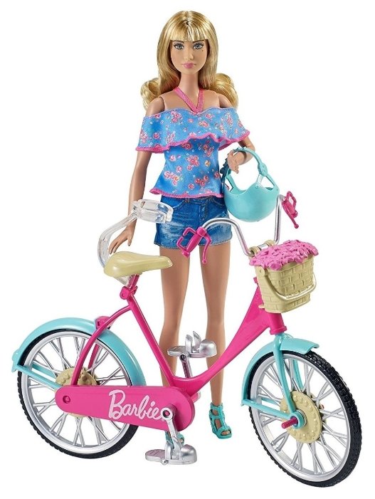 Barbie велосипед для Барби (DVX55) (фото modal 2)