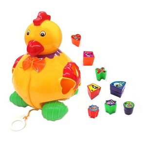 Каталка-игрушка S+S Toys Цыпленок (ЯВ121341) со звуковыми эффектами (фото modal nav 1)